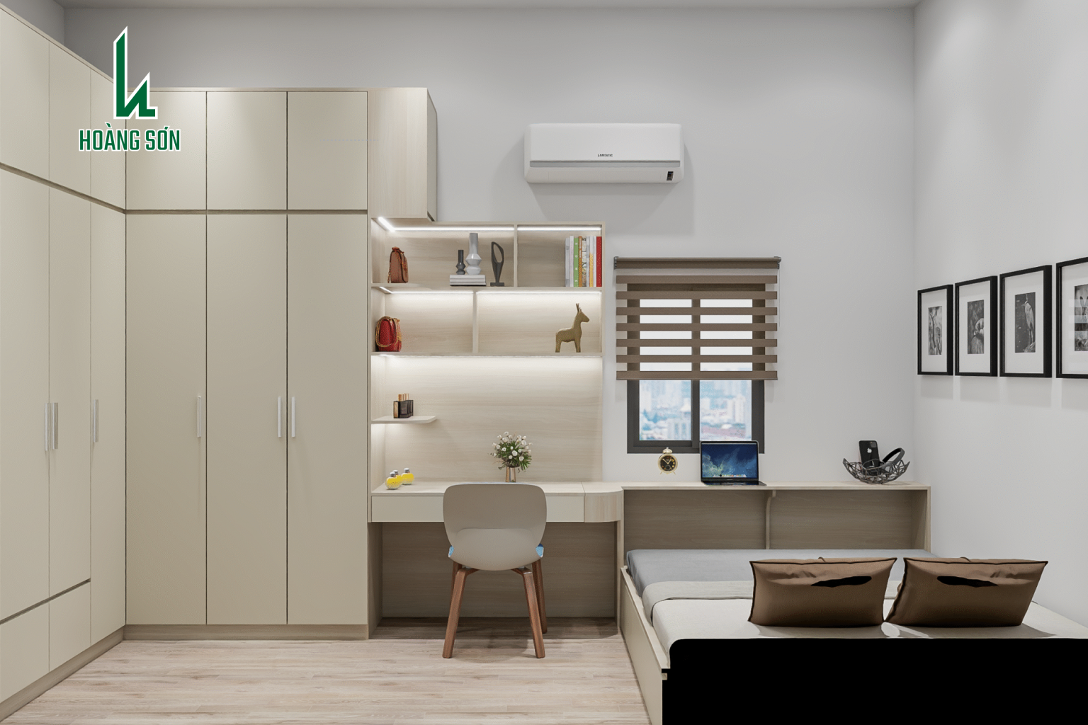 Bộ phòng ngủ 14m2 PN0012 Bộ phòng ngủ 14m2 PN0012