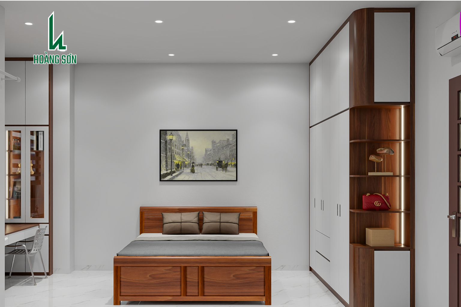 Bộ phòng ngủ 16m2 PN0027 Bộ phòng ngủ 16m2 PN0027
