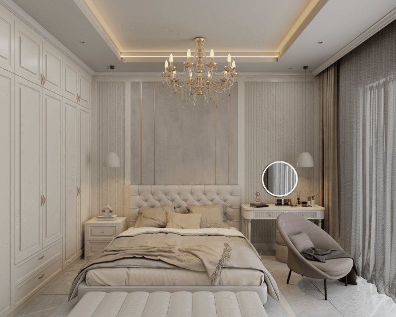 Bố trí gương phòng ngủ 