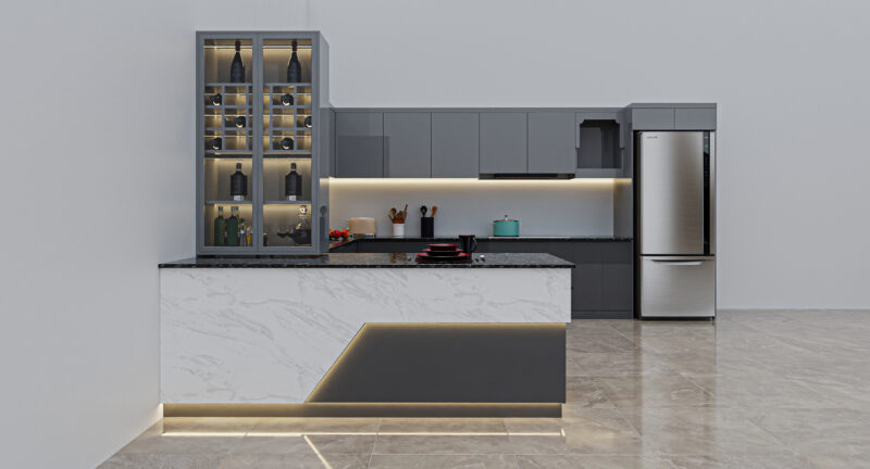 Phòng bếp nhà phố