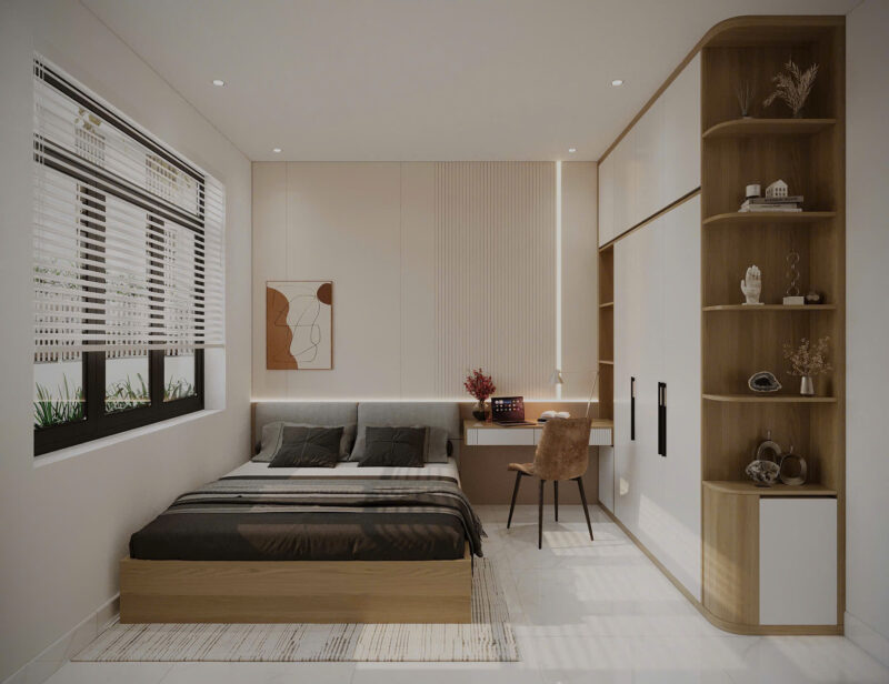 Phòng ngủ cho vợ chồng trẻ 