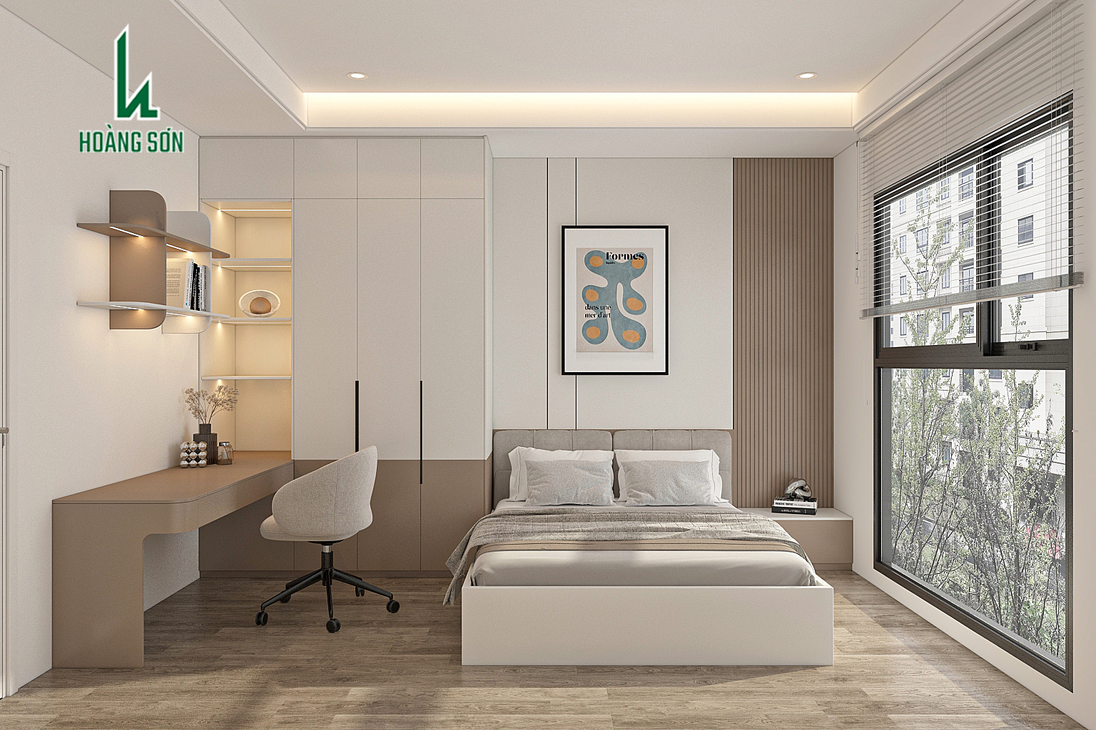 Bộ phòng ngủ 16m2 PN0078 Bộ phòng ngủ 16m2 PN0078