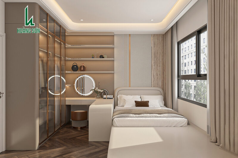 Mẫu phòng ngủ 15m2 hiện đại, sang trọng và đầy cảm hứng PN0074