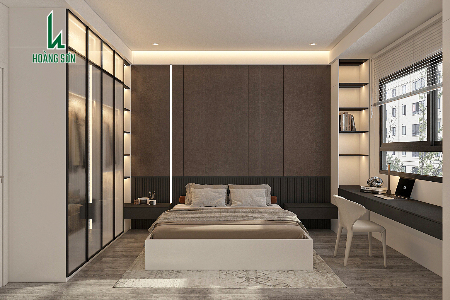 Bộ phòng ngủ 18m2 PN0076 Bộ phòng ngủ 18m2 PN0076