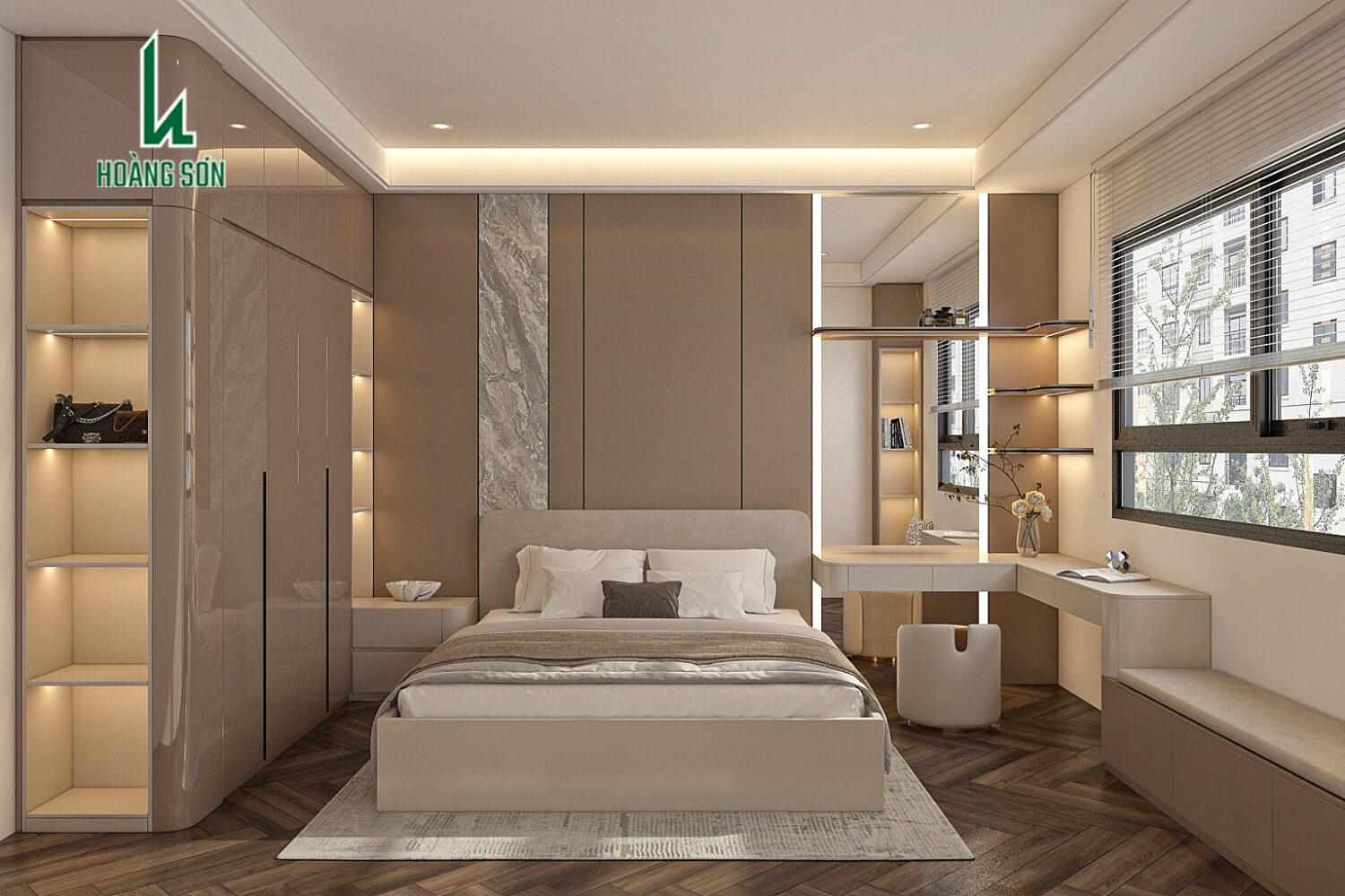 Trang chủ Nâng tầm không gian sống với mẫu thiết kế phòng ngủ 15m2 sang trọng và tinh tế