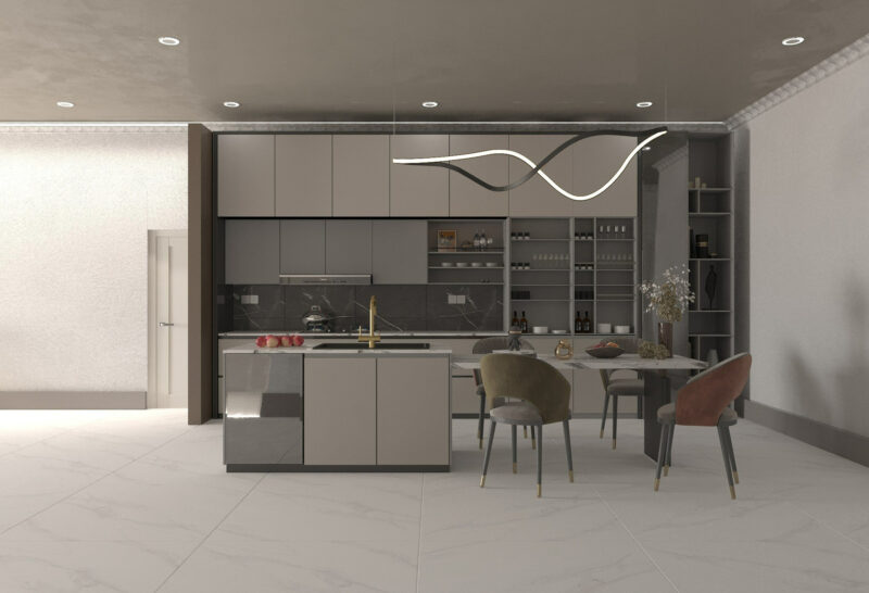 Màu sắc phong thuỷ cho nhà bếp