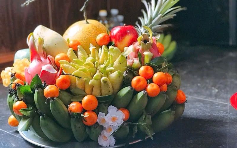 Cách bày mâm ngũ quả miền Bắc chuẩn phong tục