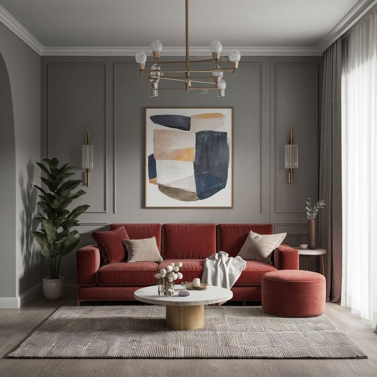 Cách chọn sofa phòng khách theo chuẩn phong thủy ngũ hành năm 2026 sofa mau do phong thuy