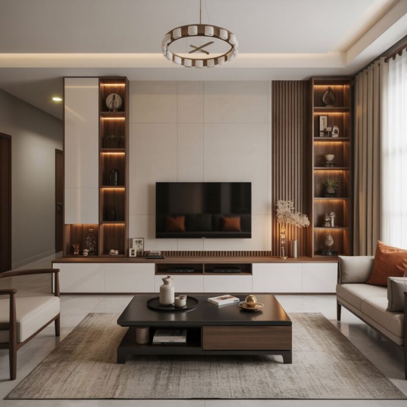 Phong Thủy Nội Thất Tác Động Ra Sao Đến Sức Khỏe Và Tài Lộc? Nội thất phòng khách thông thoáng và sáng sủa