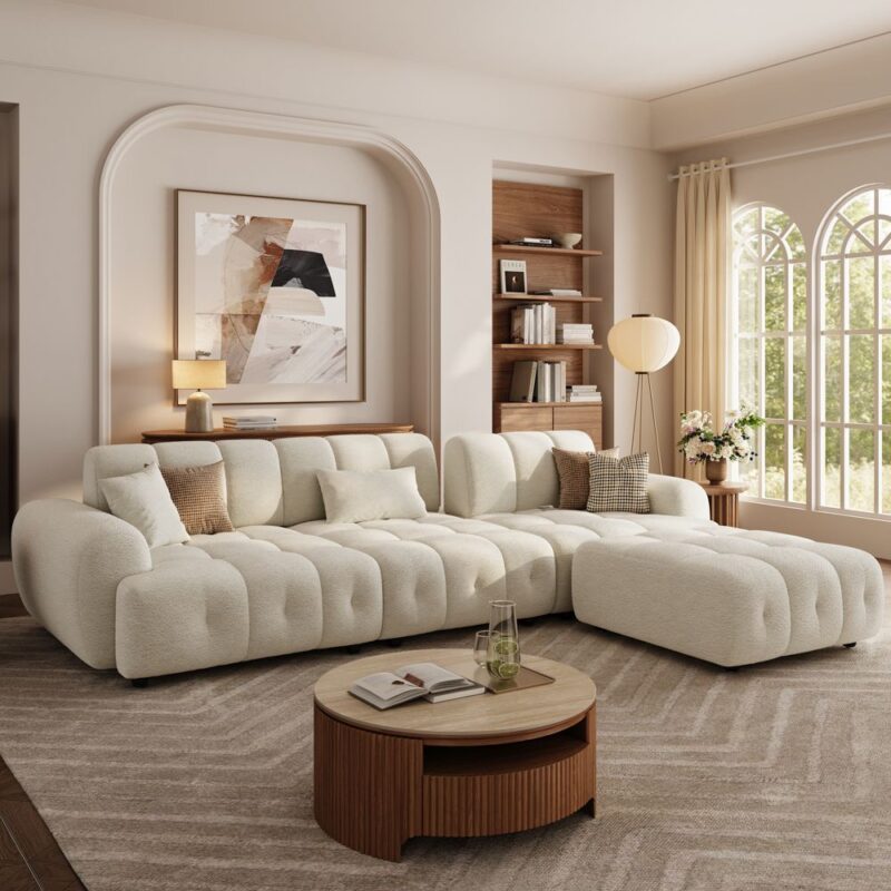 Cách chọn sofa phòng khách theo chuẩn phong thủy ngũ hành năm 2026 sofa phong khach menh kim