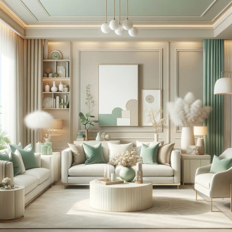 Cách chọn sofa phòng khách theo chuẩn phong thủy ngũ hành năm 2026 sofa mau xanh phong khach