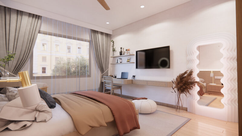Mẫu thiết kế 3D cho phòng ngủ