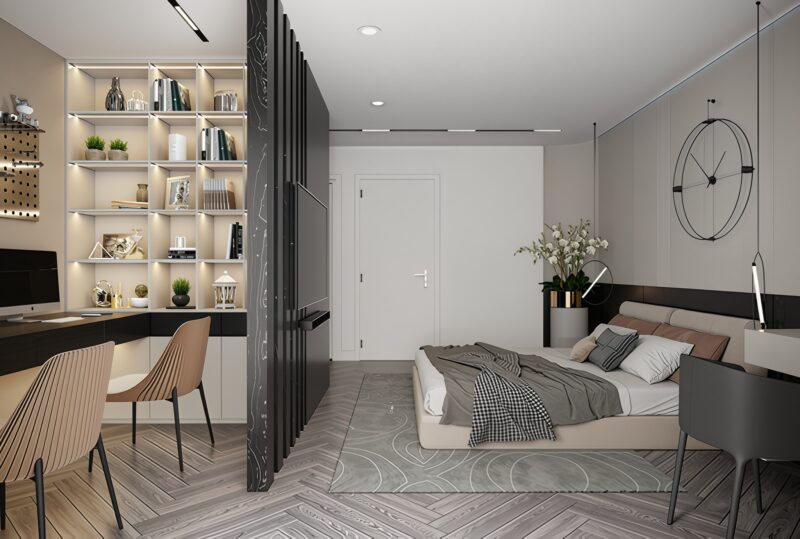 10 mẫu phòng ngủ 8m² đầy đủ tiện nghi năm 2026