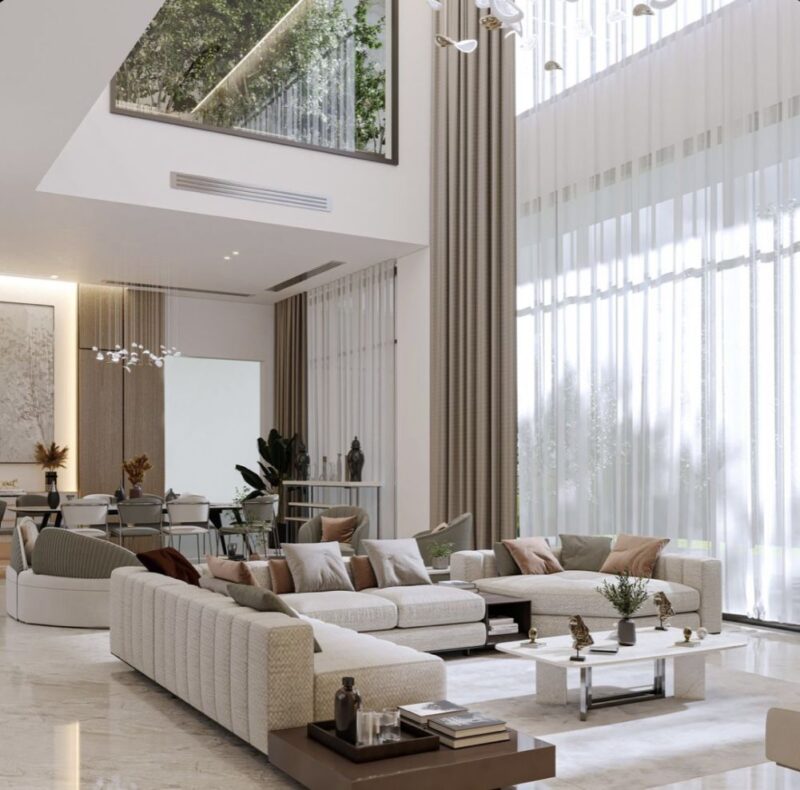 Gợi Ý Mẫu Rèm Cửa Phòng Khách Hợp Mệnh Từ Màu Sắc Đến Chất Liệu rem cua phong khach hien dai 2026