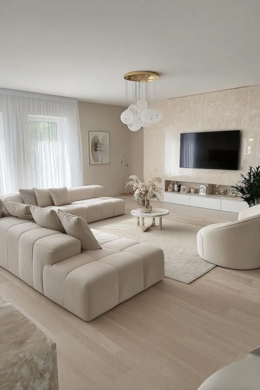 Cách Sắp Xếp Bàn Ghế Phòng Khách Chuẩn Phong Thủy Trong Ngày Tết bo cuc sofa gon gang giup phong khach menh kim gon sang