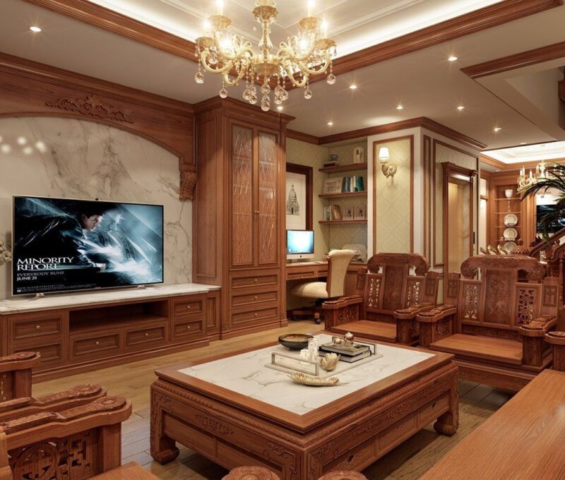 Cách Sắp Xếp Bàn Ghế Phòng Khách Chuẩn Phong Thủy Trong Ngày Tết bo tri sofa co diem tua trong phong khach