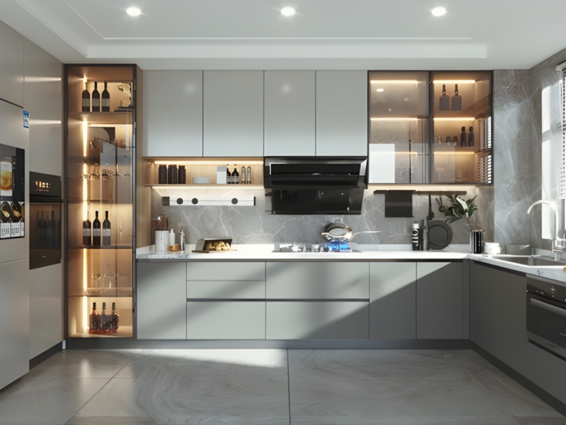Tủ Bếp Chữ L, Chữ U Và Chữ I: Ưu Nhược Điểm Từng Loại Tủ bếp