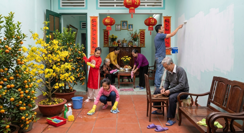 Dọn nhà cuối năm theo phong thủy: Bỏ & giữ gì để đón tài lộc đón Tết Dọn nhà theo phong thuỷ