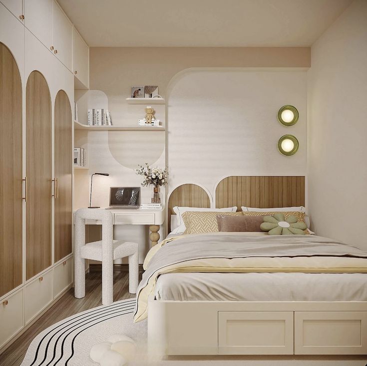 Bí kíp thiết kế phòng ngủ 10m2 cho vợ chồng trẻ Phòng ngủ