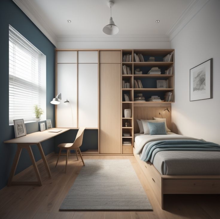 Bí kíp thiết kế phòng ngủ 10m2 cho vợ chồng trẻ Phòng ngủ nhỏ