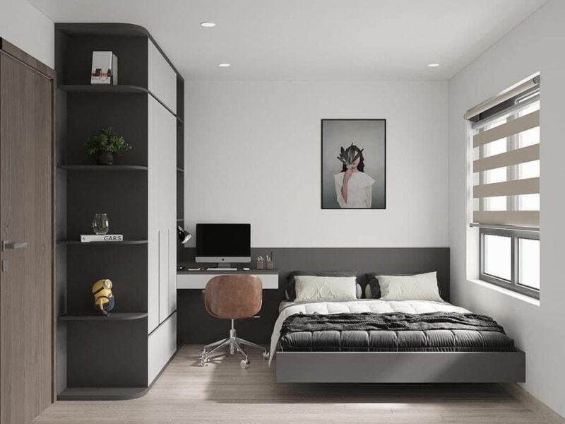 Bí kíp thiết kế phòng ngủ 10m2 cho vợ chồng trẻ Phòng ngủ
