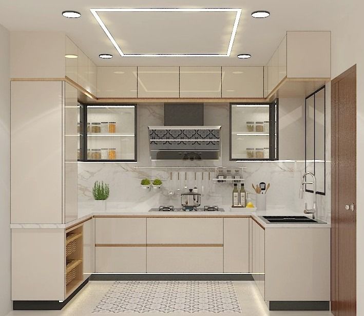 Tủ bếp chữ L và chữ U khác nhau như thế nào? Ưu và nhược điểm của từng loại