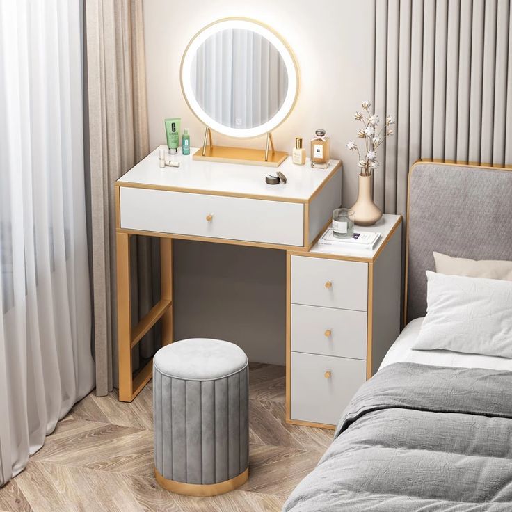 Các mẫu bàn trang điểm trong phòng ngủ hot nhất hiện nay Bàn trang điểm phòng ngủ
