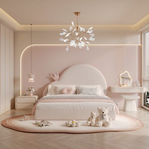 Cách trang trí phòng ngủ màu hồng đẹp, hiện đại Phòng ngủ màu hồng