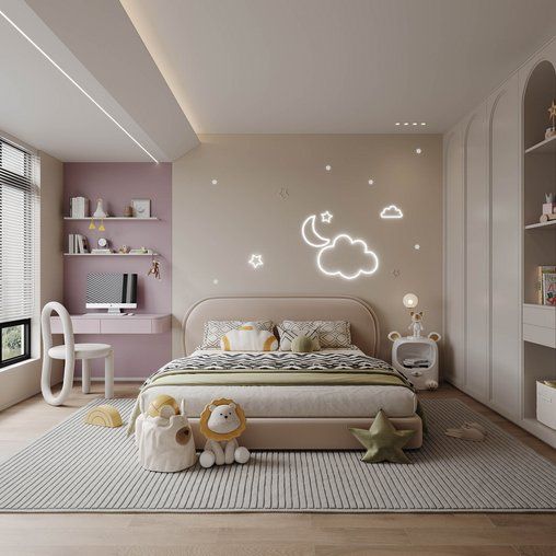 Cách trang trí phòng ngủ cho bé gái đẹp, hiện đại Phòng ngủ cho bé