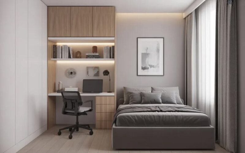 Cách bố trí phòng ngủ 6m2 hợp lý, công năng Phòng ngủ 6m2