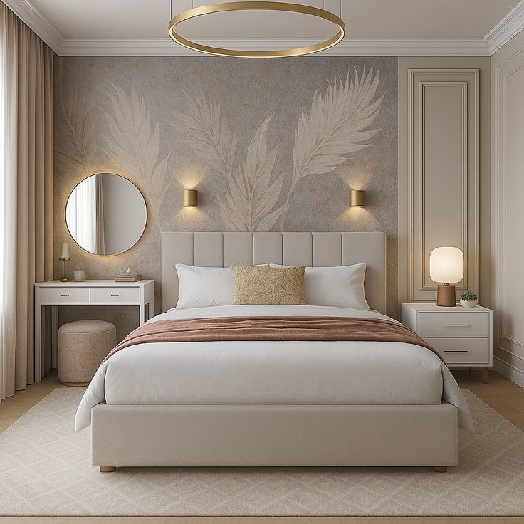 Cách bố trí phòng ngủ 12m2 hiện đại và đầy đủ công năng Phòng ngủ 12m2
