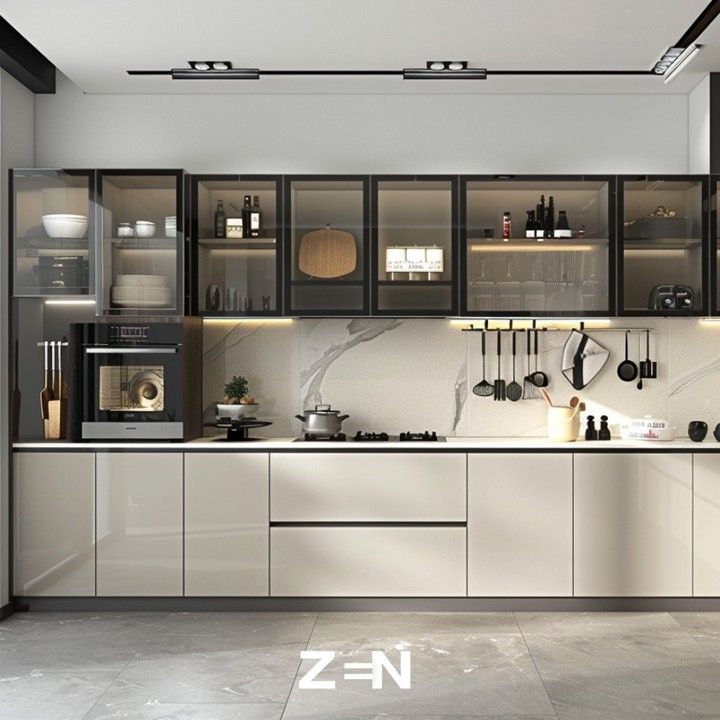 Top 10 mẫu tủ bếp nhôm kính đẹp nhất năm 2026 Tủ bếp