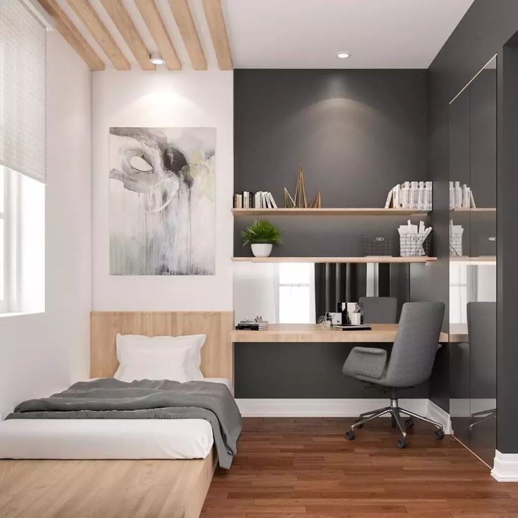 Cách bố trí phòng ngủ nhỏ 5m2 đầy đủ công năng Phòng ngủ nhỏ 5m2