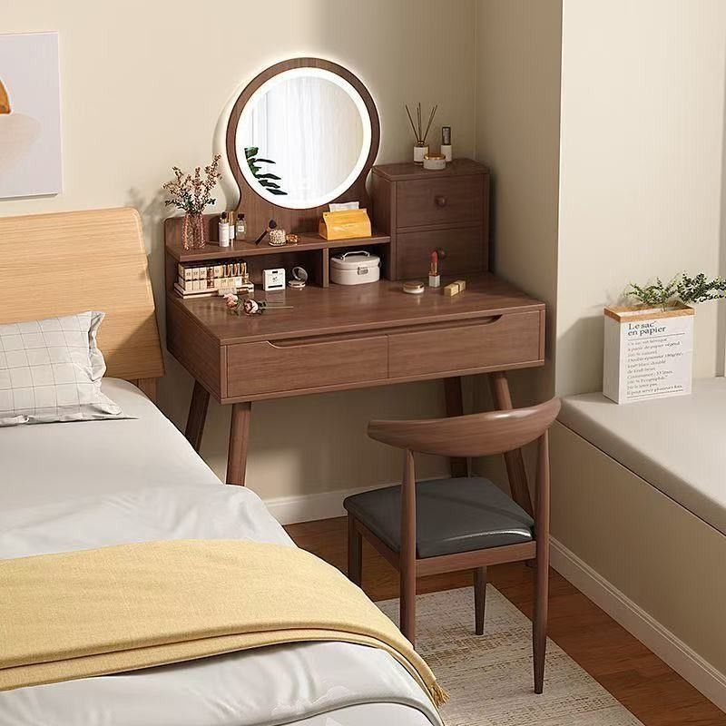 Bàn trang điểm gỗ óc chó 