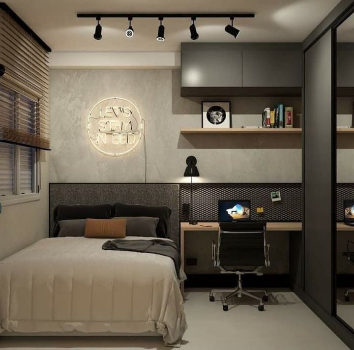 Cách bố trí phòng ngủ nhỏ 5m2 đầy đủ công năng Phòng ngủ nhỏ 5m2