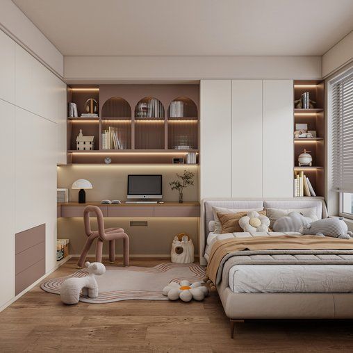 Cách trang trí kệ phòng ngủ đẹp, hiện đại Kệ phòng ngủ