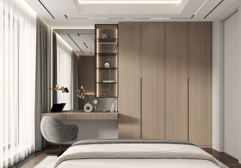 Cách trang trí kệ phòng ngủ đẹp, hiện đại Kệ phòng ngủ