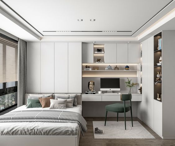 Cách trang trí phòng ngủ 10m2 hợp lý, đầy đủ công năng Phòng ngủ 10m2