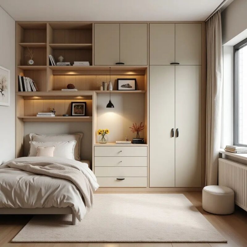 Cách trang trí phòng ngủ 2m2 nhỏ mini gọn gàng Phòng ngủ 2m2