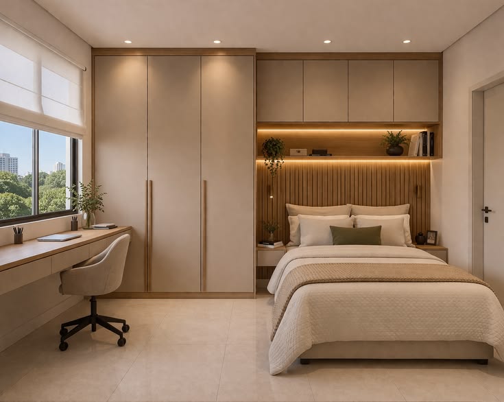 Phòng ngủ nhỏ 6m2 