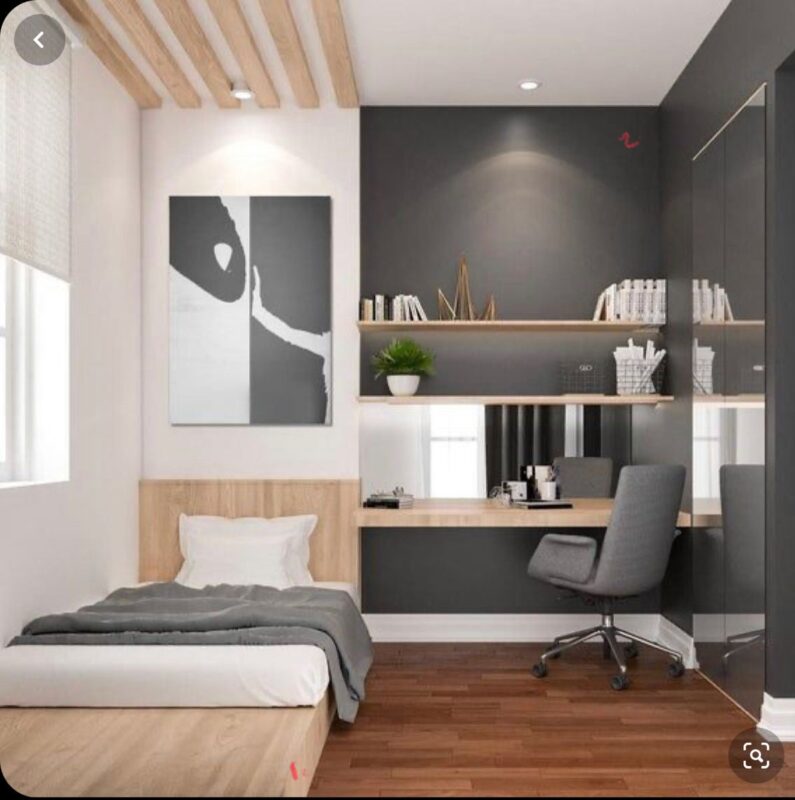 Cách trang trí phòng ngủ nhỏ cho nam hiện đại, công năng Phòng ngủ nhỏ cho nam