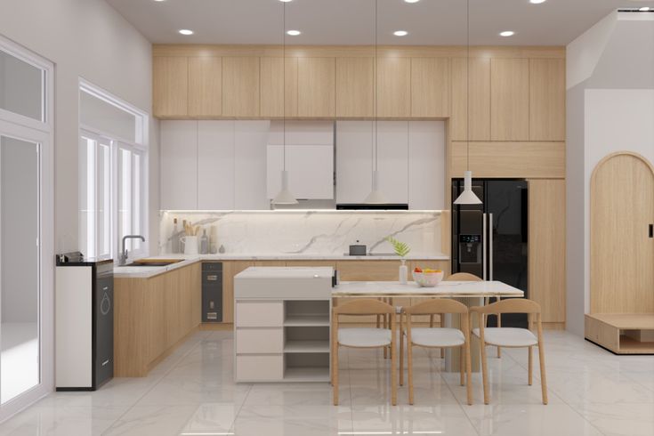 Nhà bếp đẹp và đơn giản 