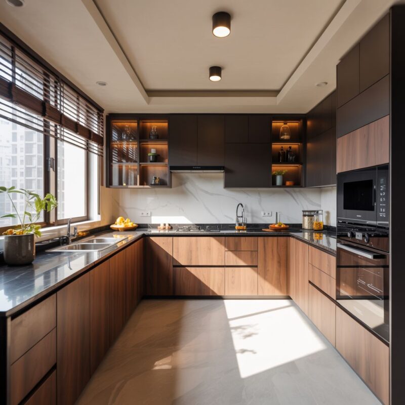 Nhà bếp đẹp và đơn giản 