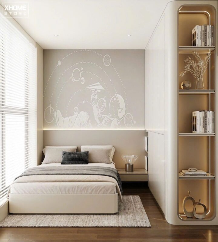 Cách trang trí phòng ngủ 2m2 nhỏ mini gọn gàng Phòng ngủ 2m2