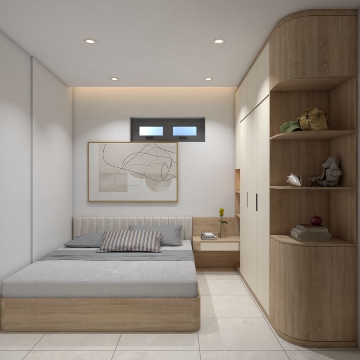 Cách trang trí phòng ngủ 2m2 nhỏ mini gọn gàng Phòng ngủ 2m2
