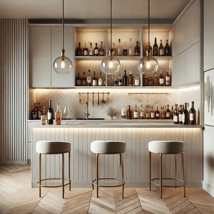 Tủ bếp có quầy bar