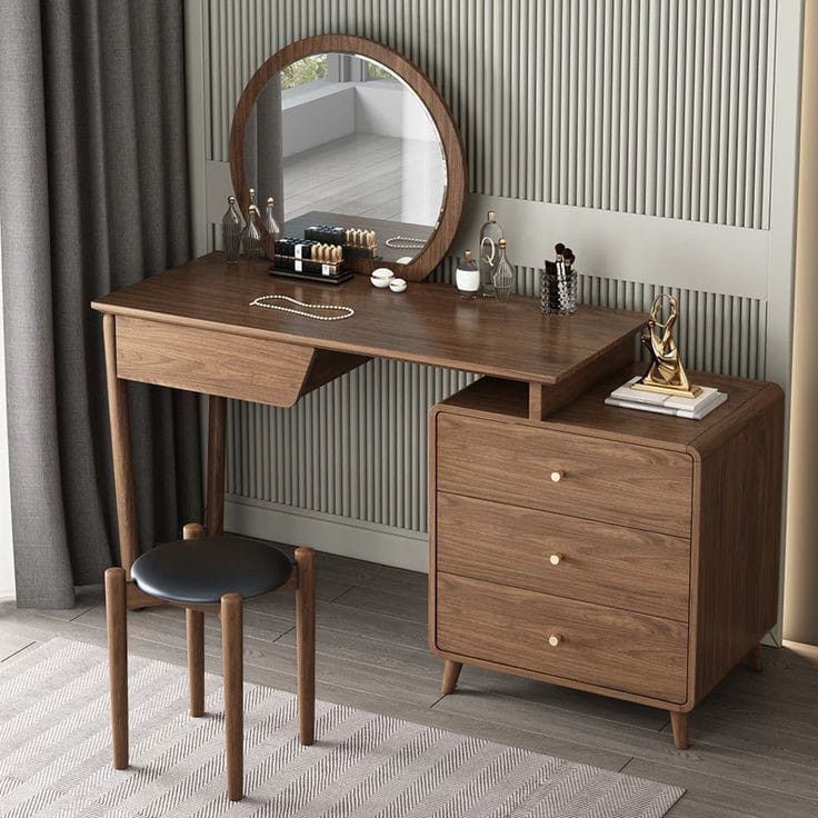 Tổng hợp các kiểu bàn trang điểm gỗ đẹp dẫn đầu xu hướng năm 2026 Bàn trang điểm gỗ