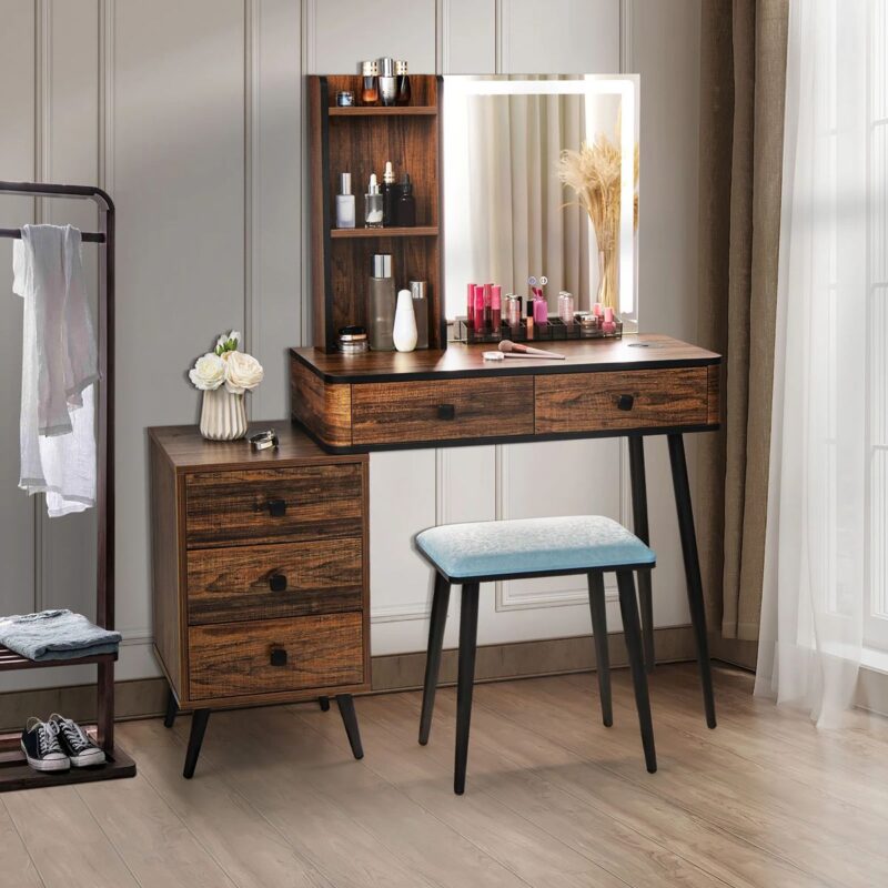 Tổng hợp các kiểu bàn trang điểm gỗ đẹp dẫn đầu xu hướng năm 2026 Bàn trang điểm gỗ