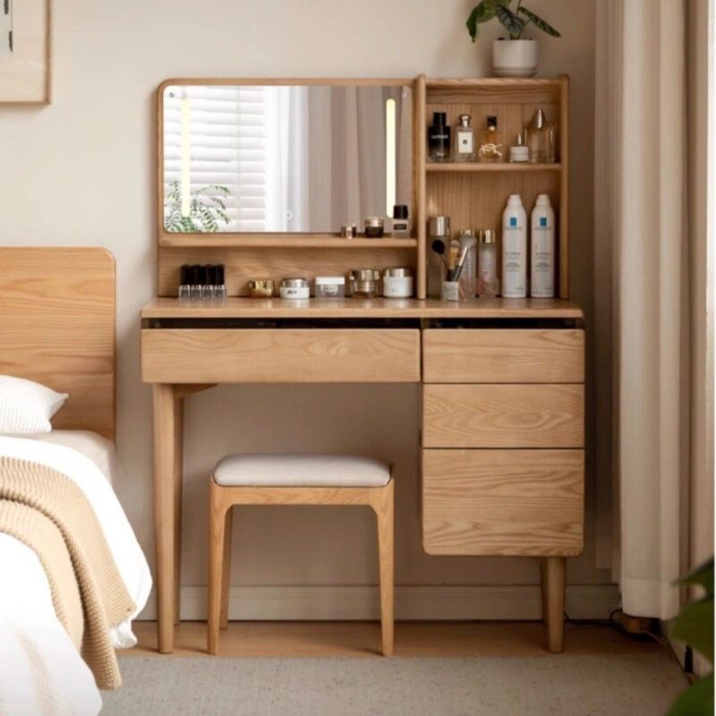 Tổng hợp các kiểu bàn trang điểm gỗ đẹp dẫn đầu xu hướng năm 2026 Bàn trang điểm gỗ