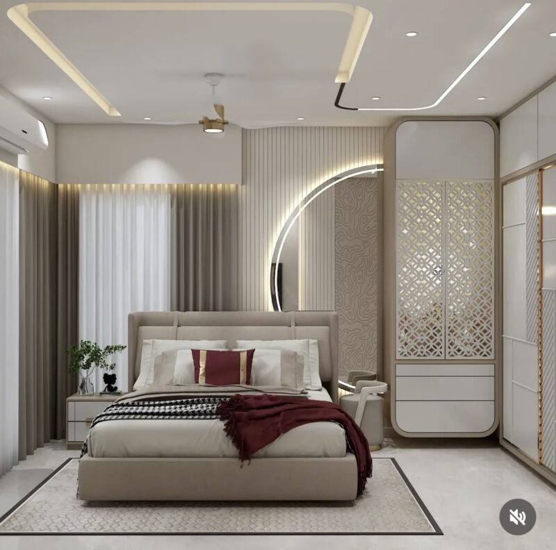 Phòng ngủ 10m2 cho nam 